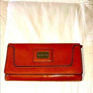 Michael Kors Orange Wallet